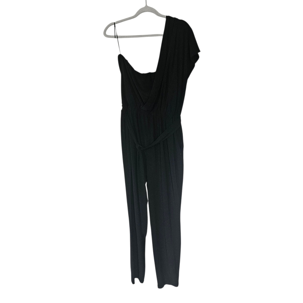 Ramy Brook Toma Jumpsuit Black One Shoulder Size M - Picture 5 of 14